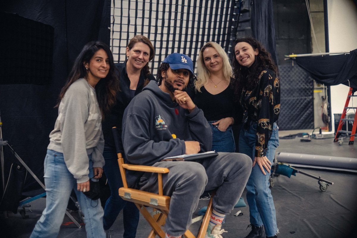 On a production set